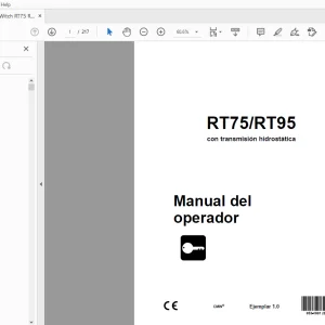 Ditch Witch RT75/RT95 con transmisión Manual del operador  PDF
