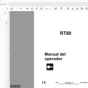 Ditch Witch RT80 Manual del operador 053-2424 (S) PDF