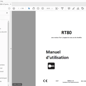 Ditch Witch RT80 Manuel d’utilisation 053-3148 (F) PDF