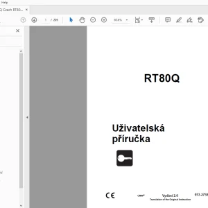 Ditch Witch RT80Q Uživatelská příručka 053-2792 (CZ)  PDF