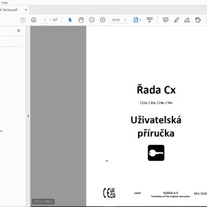 Ditch Witch Řada Cx C12x,C16x,C24x,C30x Uživatelská příručka PDF
