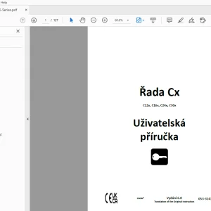 Ditch Witch Řada Cx C12x, C16x, C24x, C30x Uživatelská příručka PDF