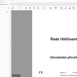 Ditch Witch Řada UtiliGuard Uživatelská příručka 053-2782 PDF