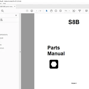 Ditch Witch S8B trailers Parts Manual -  PDF DOWNLOAD