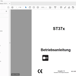Ditch Witch ST37x Betriebsanleitung 053-3070(G) PDF