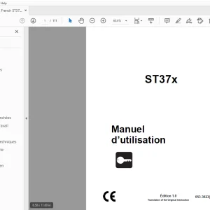Ditch Witch ST37x Manuel d’utilisation 053-3023 PDF