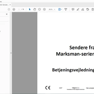 Ditch Witch Sendere fra Marksman-serien Betjeningsvejledning PDF