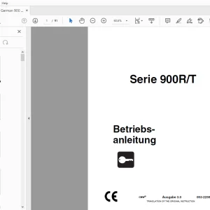 Ditch Witch Serie 900R/T Betriebsanleitung 053-2259 (G) PDF