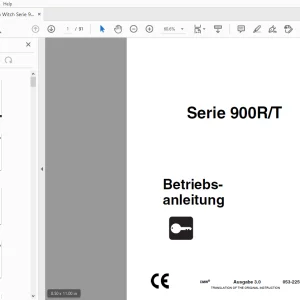 Ditch Witch Serie 900R/T Betriebsanleitung 053-2259 PDF