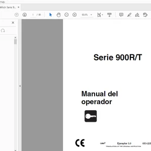 Ditch Witch Serie 900R/T Manual del operador 053-2257 (S) PDF