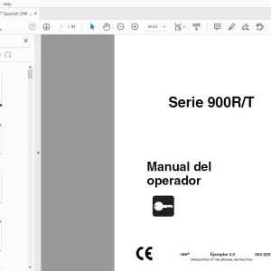 Ditch Witch Serie 900R/T Manual del operador 053-2257 (S) PDF