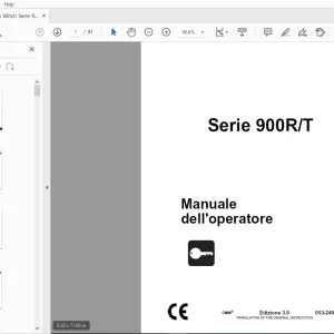 Ditch Witch Serie 900R/T Manuale dell'operatore 053-2408 (I) PDF