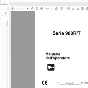 Ditch Witch Serie 900R/T Manuale dell'operatore 053-2408 PDF