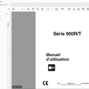 Ditch Witch Série 900R/T Manuel d'utilisation 053-2303(F) PDF