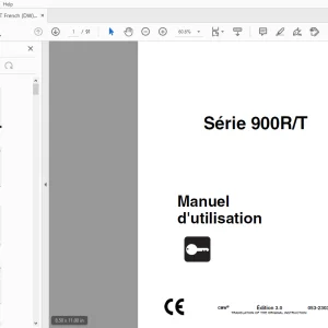 Ditch Witch Série 900R/T Manuel d'utilisation 053-2303 PDF