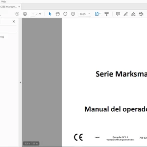 Ditch Witch Serie Marksman Manual del operador 790-1255 PDF