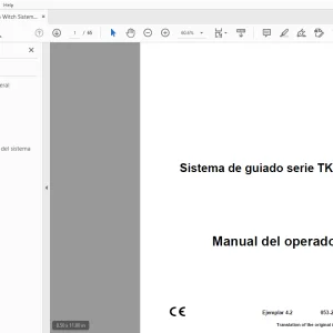 Ditch Witch Sistema de guiado serie TK Manual del operador PDF