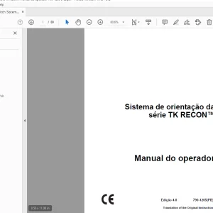 Ditch Witch Sistema de orientação da série TK RECON Manual do operador PDF