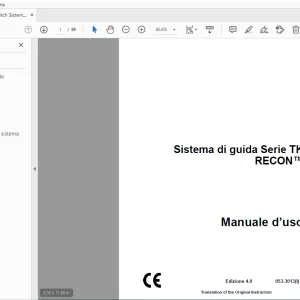 Ditch Witch Sistema di guida Serie TK RECON Manuale d’uso PDF