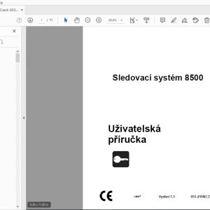 Ditch Witch Sledovací systém 8500 Uživatelská příručka 053-2558 PDF