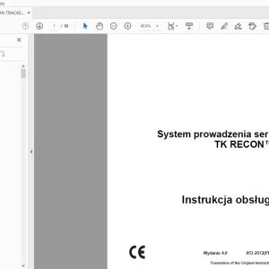 Ditch Witch System prowadzenia serii TK RECON Instrukcja obsługi PDF