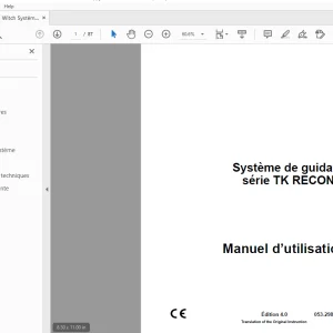 Ditch Witch Système de guidage série TK RECON Manuel d’utilisation PDF