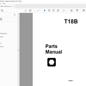 Ditch Witch T18B TRAILERS Parts Manual - PDF DOWNLOAD
