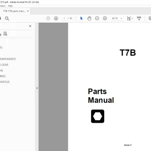 Ditch Witch T7B Trailer Parts Manual  - PDF DOWNLOAD