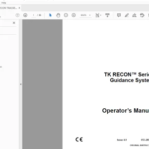 Ditch Witch TK RECON Series Guidance System Operator’s Manual PDF
