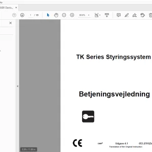 Ditch Witch TK Series Styringssystem Betjeningsvejledning PDF
