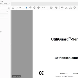 Ditch Witch UtiliGuard Serie Betriebsanleitung 053-2640 PDF