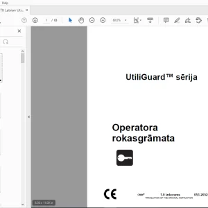 Ditch Witch UtiliGuard sērija Operatora rokasgrāmata 053-2652 PDF