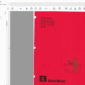 Ditch Witch VP110 Plow Parts Manual 050-680 PDF