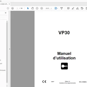 Ditch Witch VP30 Manuel d’utilisation 053-3369 (F) PDF