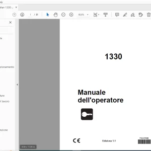 Ditch Witch1330 Manuale dell'operatore 735-018 PDF