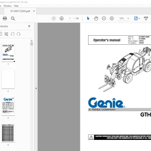 Genie GTH-4013 Operator's Manual PDF