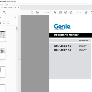 Genie GTH 4013 SX GTH 4017 SX Operator's Manual PDF