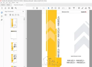Haulotte HA12CJ HA32CJ HA12CJ+ HA32CJ+ Maintenance Book 4000786480 PDF