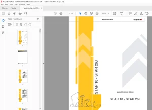 Haulotte Vertical Mast STAR 10-26J Maintenance Book 4001180330 - PDF