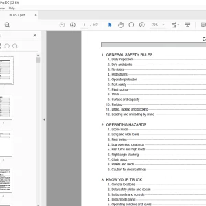 Hyundai 10/13BOP-7 Forklift Truck Operator's Manual 2023