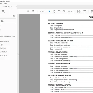 Hyundai 110D-7E Diesel Forklift Trucks Service Manual 2023