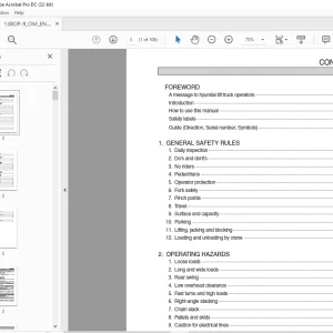 Hyundai 13BOP-9 Order Pickers Operator's Manual 2023 PDF
