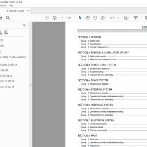 Hyundai 15, 18, 20BCS-9 ELECTRIC STAND UP Service Manual 2023 PDF