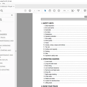 Hyundai 15/18/20L-7M 15/18/20G-7M Forklift Operator's Manual 2023 PDF