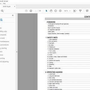 Hyundai 300D-9 Forklift Trucks Operator's Manual 2023 -PDF DOWNLOAD