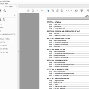 Hyundai 50D-7E Diesel Forklift Trucks Service Manual 2023 PDF
