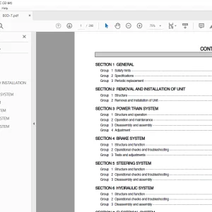Hyundai 80D-7 Engine Forklifts Trucks Service Manual 2023