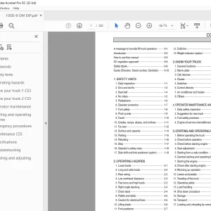 Hyundai Forklift 100D-9 Operator's Manual 2023 PDF