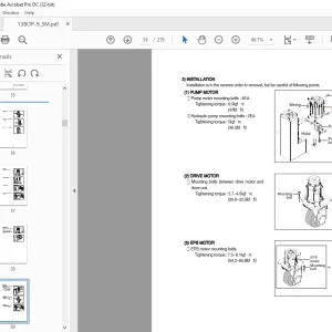 Hyundai Forklift 13BOP-9 Order Pickers Service Manual PDF