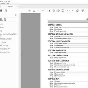 Hyundai Forklift 15, 18, 20, 23BRP-7 Service Manual 2023 PDF